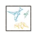 Picture of Geo Dinosaurs II _GroupedProduct_Square_Mini_ _GroupedProduct_Square_Canvas_Framed_