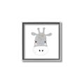 Picture of Hippo Drawing _GroupedProduct_Square_Mini_ _GroupedProduct_Square_Canvas_Framed_