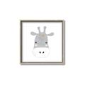 Picture of Hippo Drawing _GroupedProduct_Square_Mini_ _GroupedProduct_Square_Canvas_Framed_