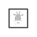 Picture of Hippo Drawing _GroupedProduct_Square_Mini_ _GroupedProduct_Square_Canvas_Framed_
