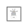 Picture of Hippo Drawing _GroupedProduct_Square_Mini_ _GroupedProduct_Square_Canvas_Framed_