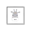 Picture of Hippo Drawing _GroupedProduct_Square_Mini_ _GroupedProduct_Square_Canvas_Framed_