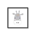 Picture of Hippo Drawing _GroupedProduct_Square_Mini_ _GroupedProduct_Square_Canvas_Framed_