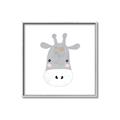Picture of Hippo Drawing _GroupedProduct_Square_Mini_ _GroupedProduct_Square_Canvas_Framed_