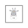 Picture of Hippo Drawing _GroupedProduct_Square_Mini_ _GroupedProduct_Square_Canvas_Framed_