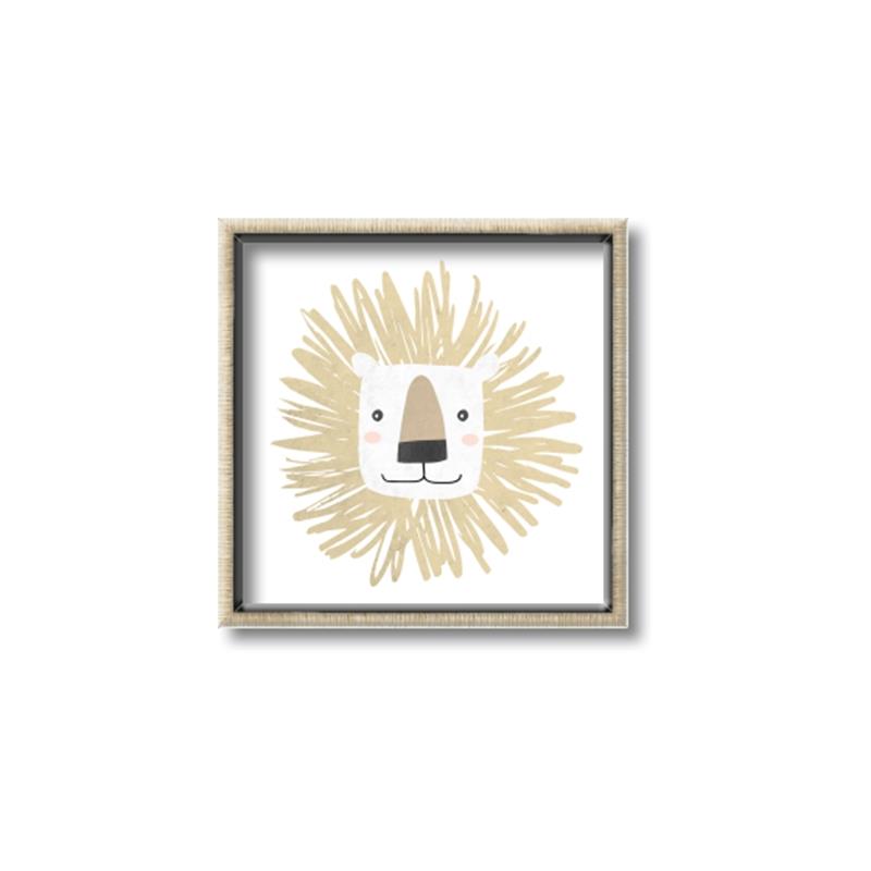 Picture of Lion Drawing _GroupedProduct_Square_Mini_ _GroupedProduct_Square_Canvas_Framed_