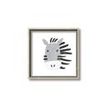 Picture of Zebra Drawing _GroupedProduct_Square_Mini_ _GroupedProduct_Square_Canvas_Framed_
