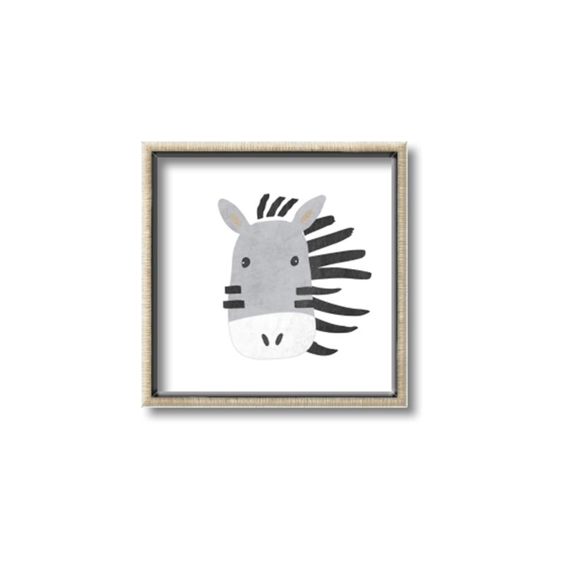 Picture of Zebra Drawing _GroupedProduct_Square_Mini_ _GroupedProduct_Square_Canvas_Framed_