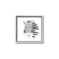 Picture of Zebra Drawing _GroupedProduct_Square_Mini_ _GroupedProduct_Square_Canvas_Framed_