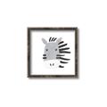 Picture of Zebra Drawing _GroupedProduct_Square_Mini_ _GroupedProduct_Square_Canvas_Framed_