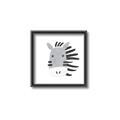 Picture of Zebra Drawing _GroupedProduct_Square_Mini_ _GroupedProduct_Square_Canvas_Framed_