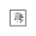 Picture of Zebra Drawing _GroupedProduct_Square_Mini_ _GroupedProduct_Square_Canvas_Framed_