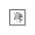 Picture of Zebra Drawing _GroupedProduct_Square_Mini_ _GroupedProduct_Square_Canvas_Framed_