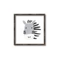 Picture of Zebra Drawing _GroupedProduct_Square_Mini_ _GroupedProduct_Square_Canvas_Framed_