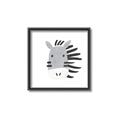 Picture of Zebra Drawing _GroupedProduct_Square_Mini_ _GroupedProduct_Square_Canvas_Framed_