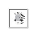 Picture of Zebra Drawing _GroupedProduct_Square_Mini_ _GroupedProduct_Square_Canvas_Framed_