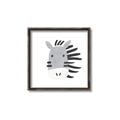 Picture of Zebra Drawing _GroupedProduct_Square_Mini_ _GroupedProduct_Square_Canvas_Framed_