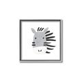 Picture of Zebra Drawing _GroupedProduct_Square_Mini_ _GroupedProduct_Square_Canvas_Framed_