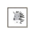 Picture of Zebra Drawing _GroupedProduct_Square_Mini_ _GroupedProduct_Square_Canvas_Framed_