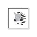 Picture of Zebra Drawing _GroupedProduct_Square_Mini_ _GroupedProduct_Square_Canvas_Framed_
