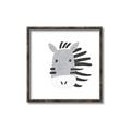 Picture of Zebra Drawing _GroupedProduct_Square_Mini_ _GroupedProduct_Square_Canvas_Framed_