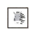 Picture of Zebra Drawing _GroupedProduct_Square_Mini_ _GroupedProduct_Square_Canvas_Framed_