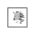 Picture of Zebra Drawing _GroupedProduct_Square_Mini_ _GroupedProduct_Square_Canvas_Framed_