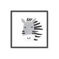 Picture of Zebra Drawing _GroupedProduct_Square_Mini_ _GroupedProduct_Square_Canvas_Framed_
