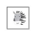 Picture of Zebra Drawing _GroupedProduct_Square_Mini_ _GroupedProduct_Square_Canvas_Framed_