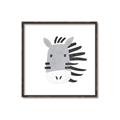 Picture of Zebra Drawing _GroupedProduct_Square_Mini_ _GroupedProduct_Square_Canvas_Framed_
