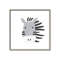 Picture of Zebra Drawing _GroupedProduct_Square_Mini_ _GroupedProduct_Square_Canvas_Framed_