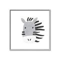 Picture of Zebra Drawing _GroupedProduct_Square_Mini_ _GroupedProduct_Square_Canvas_Framed_