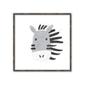 Picture of Zebra Drawing _GroupedProduct_Square_Mini_ _GroupedProduct_Square_Canvas_Framed_