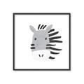 Picture of Zebra Drawing _GroupedProduct_Square_Mini_ _GroupedProduct_Square_Canvas_Framed_