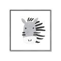 Picture of Zebra Drawing _GroupedProduct_Square_Mini_ _GroupedProduct_Square_Canvas_Framed_