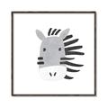 Picture of Zebra Drawing _GroupedProduct_Square_Mini_ _GroupedProduct_Square_Canvas_Framed_