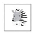 Picture of Zebra Drawing _GroupedProduct_Square_Mini_ _GroupedProduct_Square_Canvas_Framed_