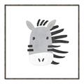 Picture of Zebra Drawing _GroupedProduct_Square_Mini_ _GroupedProduct_Square_Canvas_Framed_