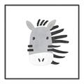 Picture of Zebra Drawing _GroupedProduct_Square_Mini_ _GroupedProduct_Square_Canvas_Framed_