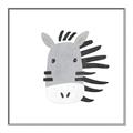 Picture of Zebra Drawing _GroupedProduct_Square_Mini_ _GroupedProduct_Square_Canvas_Framed_