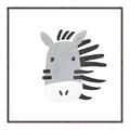 Picture of Zebra Drawing _GroupedProduct_Square_Mini_ _GroupedProduct_Square_Canvas_Framed_