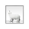 Picture of Singular Polar Bear _GroupedProduct_Square_Mini_ _GroupedProduct_Square_Canvas_Framed_
