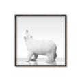 Picture of Singular Polar Bear _GroupedProduct_Square_Mini_ _GroupedProduct_Square_Canvas_Framed_