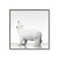 Picture of Singular Polar Bear _GroupedProduct_Square_Mini_ _GroupedProduct_Square_Canvas_Framed_