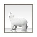 Picture of Singular Polar Bear _GroupedProduct_Square_Mini_ _GroupedProduct_Square_Canvas_Framed_