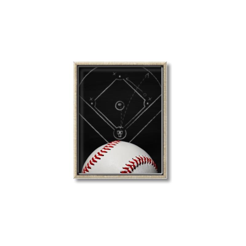 Picture of Baseball Game Plan _GroupedProduct_Rectangle_Portrait_Mini_ _GroupedProduct_Rectangle_Portrait_Canvas_Framed_