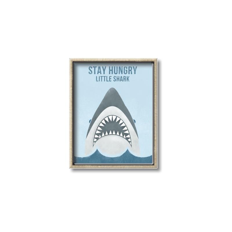Picture of Stay Hungry Shark _GroupedProduct_Rectangle_Portrait_Mini_ _GroupedProduct_Rectangle_Portrait_Canvas_Framed_