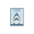 Picture of Stay Hungry Shark _GroupedProduct_Rectangle_Portrait_Mini_ _GroupedProduct_Rectangle_Portrait_Canvas_Framed_