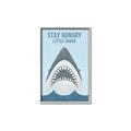 Picture of Stay Hungry Shark _GroupedProduct_Rectangle_Portrait_Mini_ _GroupedProduct_Rectangle_Portrait_Canvas_Framed_