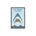 Picture of Stay Hungry Shark _GroupedProduct_Rectangle_Portrait_Mini_ _GroupedProduct_Rectangle_Portrait_Canvas_Framed_